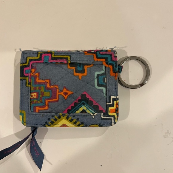 Vera Bradley grey Aztec keychain wallet - Picture 2 of 4